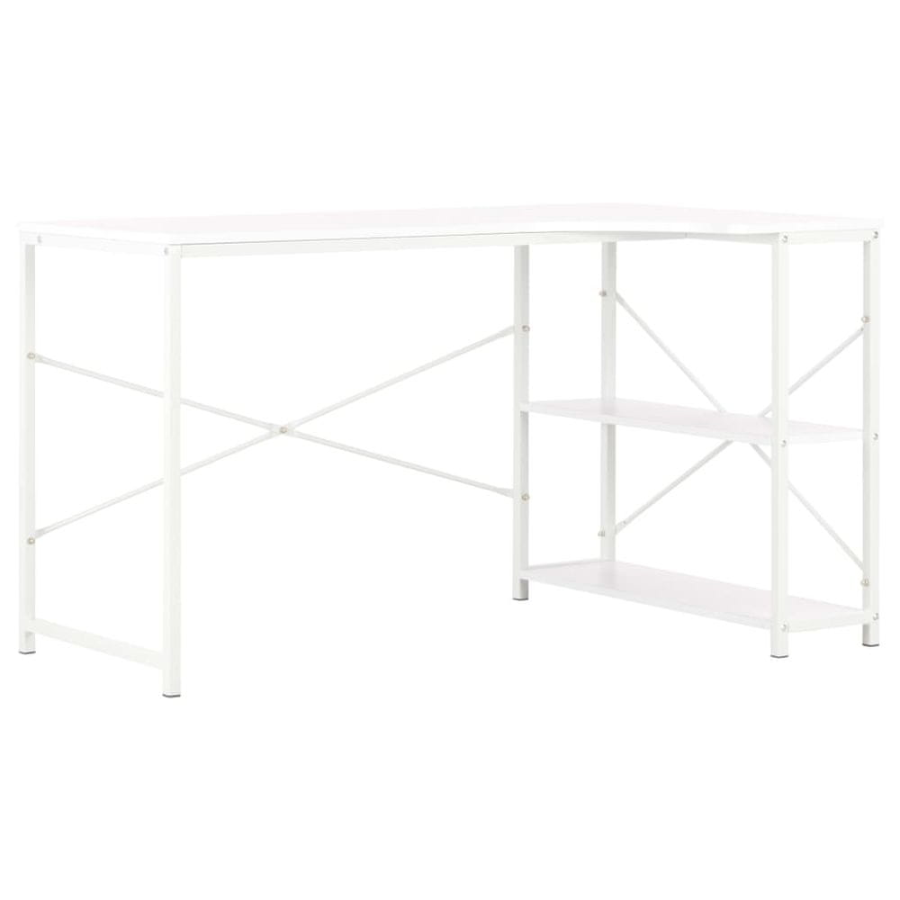 Vidaxl Počítačový stôl biely 120x72x70 cm